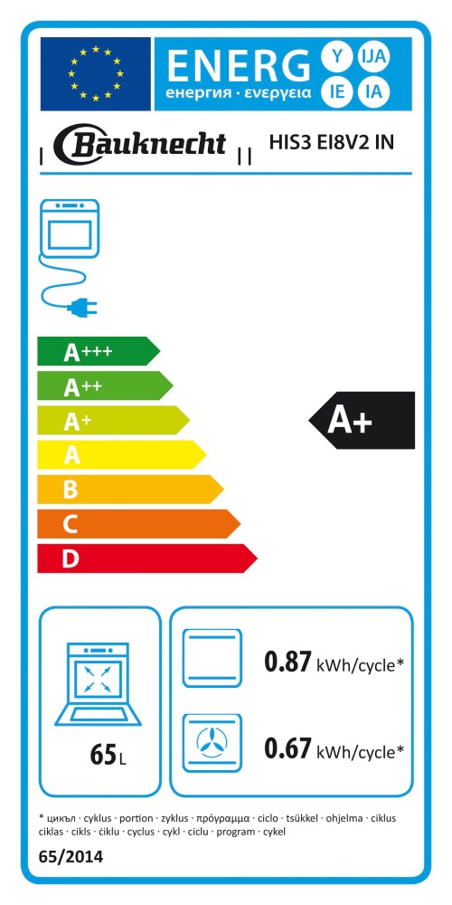 Set Bauknecht HIS3 EI8V2 IN + BU 1760C FT – Cuptor încorporabil 65L + Plită cu inducție Flexi Duo 7,2 kW, Clasa A+, import Germania 🇩🇪