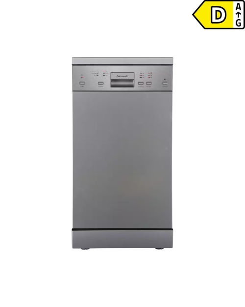 Hanseatic 10 seturi, HG4585D107610HS – Mașină de spălat vase independenta 45 cm Clasa D, AutoOpen, inox, import Germania 🇩🇪