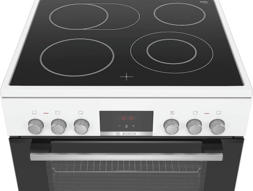 Bosch 66L, HKR39C220 – Aragaz electric cu plită vitroceramică Clasa A, 3D HotAir, EcoClean, import Germania 🇩🇪