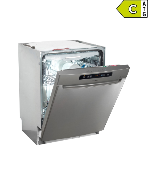 Privileg 14 seturi, P0U ECO D541 S – Mașină de spălat vase incorporabila sub blat Clasa C, inox, Auto Door, Push&Go, import Germania 🇩🇪