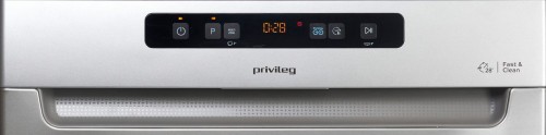 Privileg 14 seturi, P0U ECO D541 S – Mașină de spălat vase incorporabila sub blat Clasa C, inox, Auto Door, Push&Go, import Germania 🇩🇪
