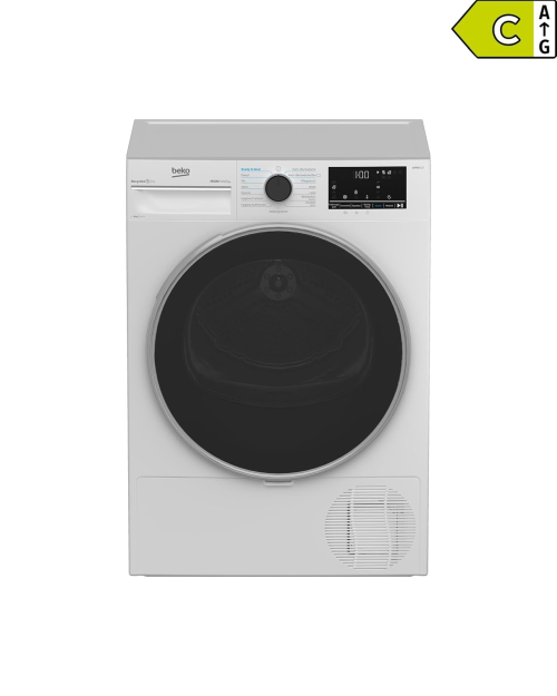 Beko 8 KG, B5T4824IF – Uscător de rufe cu pompă de căldură Clasa C, IronFinish, Steam, import Germania 🇩🇪