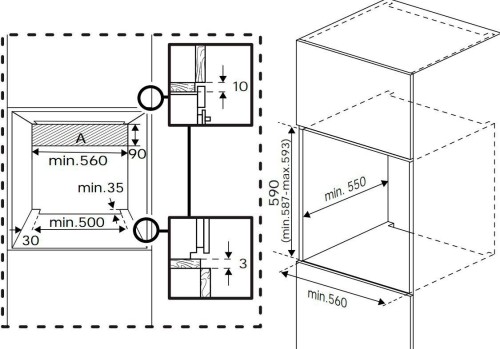Beko 72 L, BBSM12320X (7768287814) – Cuptor încorporabil Clasa A, AeroPerfect, curățare hidrolitică, import Germania 🇩🇪