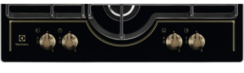 Electrolux 60 cm, GPE363RBK (949 640 394) – Plită încorporabilă pe gaz 4 arzătoare, arzător Wok 4 kW, grătare din fontă