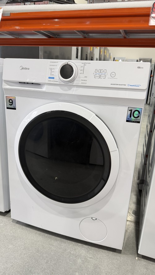 Midea 9 kg, MF10EW90B – Mașină de spălat rufe Clasa A, Inverter Quattro, Steam Care, import Germania 🇩🇪