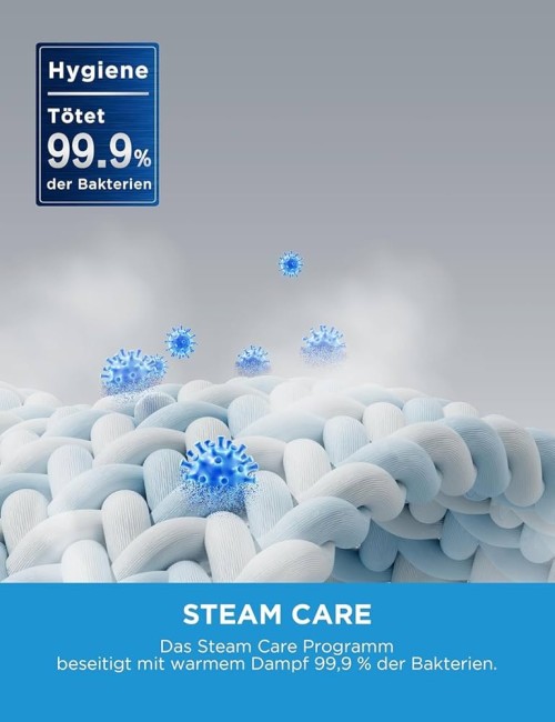 Midea 9 kg, MF10EW90B – Mașină de spălat rufe Clasa A, Inverter Quattro, Steam Care, import Germania 🇩🇪