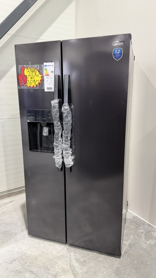 Midea 520L, KS-DDX 6.32 WT – Side by Side Clasa D, No Frost, dozator apă și gheață fără racord la rețea , import Germania 🇩🇪