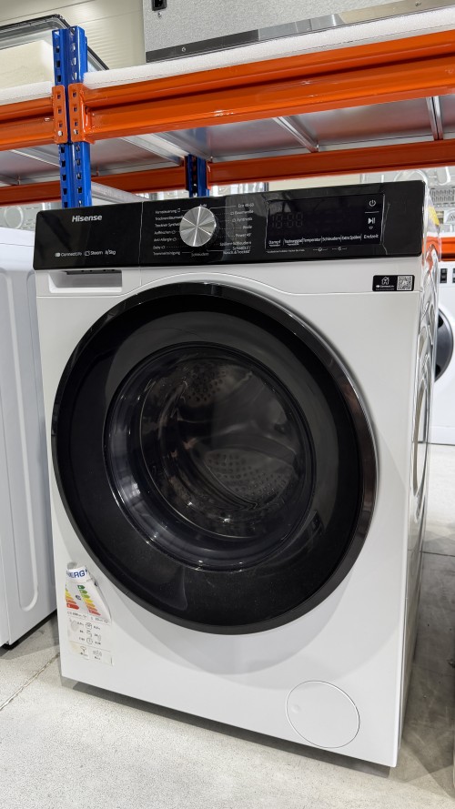 Hisense 8/5 kg, WD3S8043BW3 – Mașină de spălat rufe cu uscător Clasa A/D, Steam, Wi-Fi ConnectLife, import Germania 🇩🇪