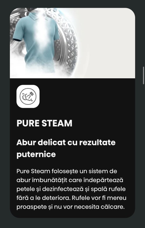 Hisense 8/5 kg, WD3S8043BW3 – Mașină de spălat rufe cu uscător Clasa A/D, Steam, Wi-Fi ConnectLife, import Germania 🇩🇪