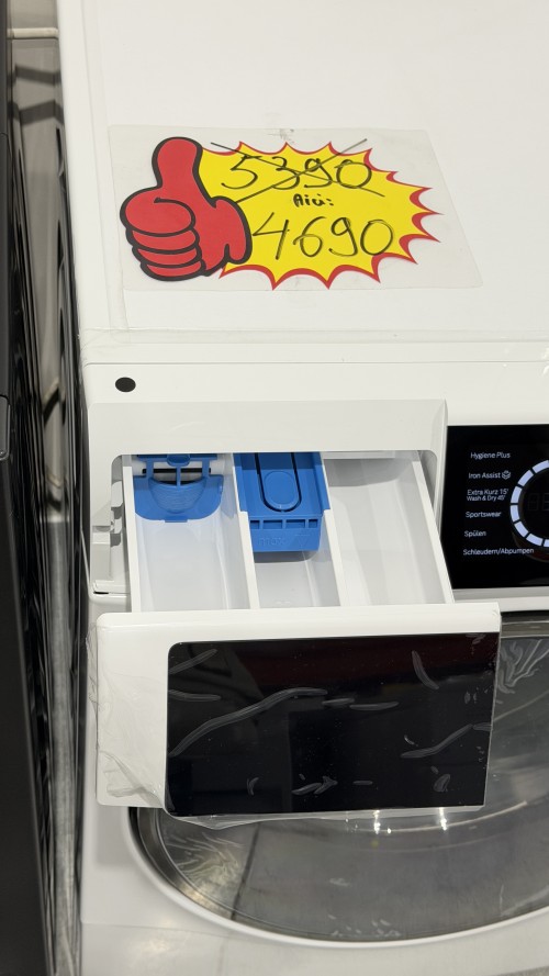 Bosch 9/6 kg WNC244070 – Serie 8 Mașină de spălat cu uscător, Clasa B/D, import Germania 🇩🇪