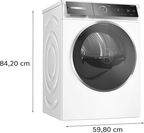 Set Bosch WGB244040 + WRB247C40 – Set Mașină de spălat 9 kg + Uscător cu pompă de căldură 9 kg, Clasa A + A, Import Germania 🇩🇪