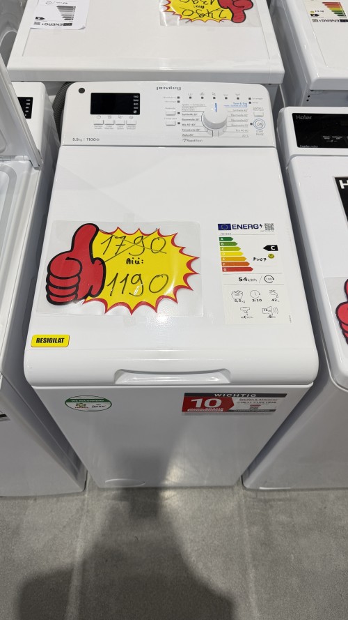 Privileg 5,5 kg PWT LC55 DE – Mașină de spălat cu încărcare verticală, Clasa C, import Germania 🇩🇪