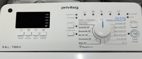 Privileg 5,5 kg PWT LC55 DE – Mașină de spălat cu încărcare verticală, Clasa C, import Germania 🇩🇪