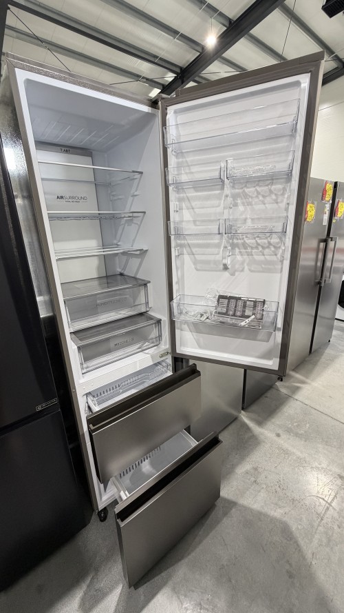 Haier 414 L, HTW7620ANMG – Combină frigorifică Total No Frost, Clasa A, Wi-Fi, import Germania 🇩🇪