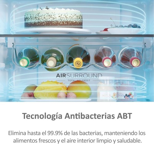 Haier 414 L, HTW7620ANMG – Combină frigorifică Total No Frost, Clasa A, Wi-Fi, import Germania 🇩🇪