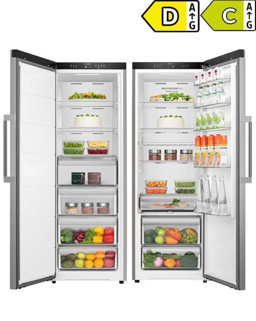 Set Gorenje RN618C6X6WF + FNC618D6XWF GardenFresh – 684 L (372 L + 312 L) – Set Side by Side, Congelator și Răcitor, Clase energetice C / D, Import Germania 🇩🇪
