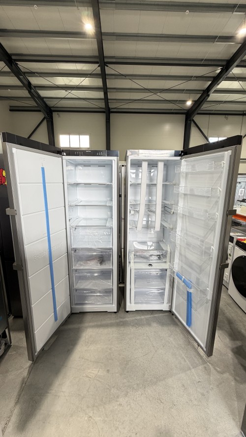 Set Gorenje RN618C6X6WF + FNC618D6XWF GardenFresh – 684 L (372 L + 312 L) – Set Side by Side, Congelator și Răcitor, Clase energetice C / D, Import Germania 🇩🇪