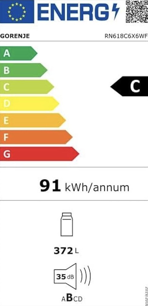 Set Gorenje RN618C6X6WF + FNC618D6XWF GardenFresh – 684 L (372 L + 312 L) – Set Side by Side, Congelator și Răcitor, Clase energetice C / D, Import Germania 🇩🇪