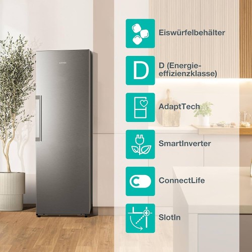 Set Gorenje RN618C6X6WF + FNC618D6XWF GardenFresh – 684 L (372 L + 312 L) – Set Side by Side, Congelator și Răcitor, Clase energetice C / D, Import Germania 🇩🇪