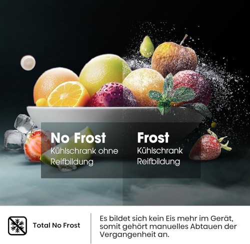 Hisense 336 L, RB440N4AFA – Combină frigorifică, Clasa A, Total No Frost, import Germania 🇩🇪