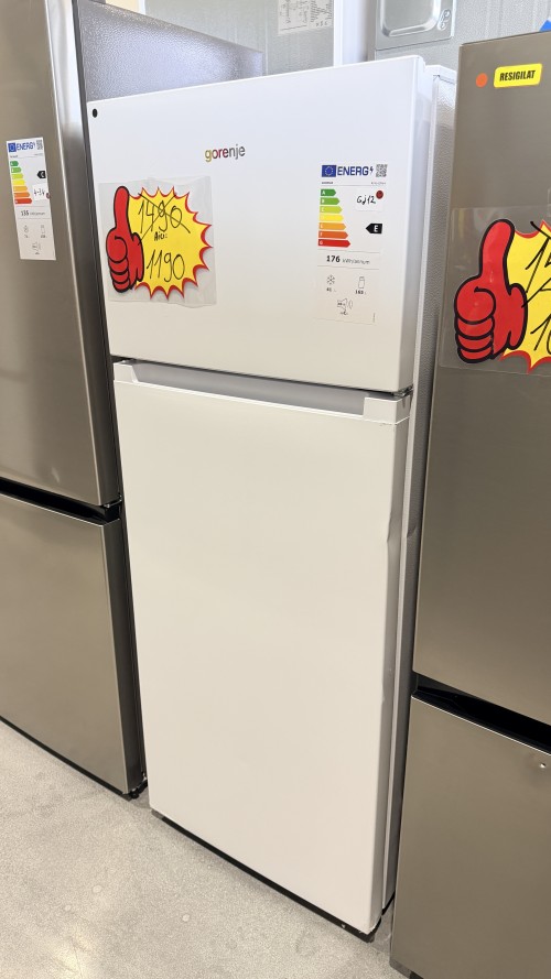 Gorenje 206 L RF4142PW4 – Frigider cu congelator sus, Clasa E, import Germania 🇩🇪