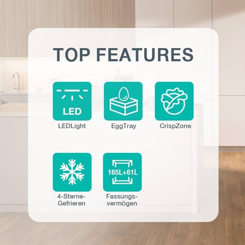 Gorenje 206 L RF4142PW4 – Frigider cu congelator sus, Clasa E, import Germania 🇩🇪