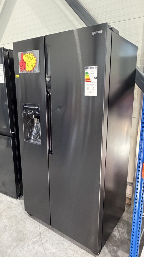 Gorenje 566 L NRR9185ESBXL – Frigider Side by Side Clasa E, dozator apă și gheață, NoFrost Plus, import Germania 🇩🇪