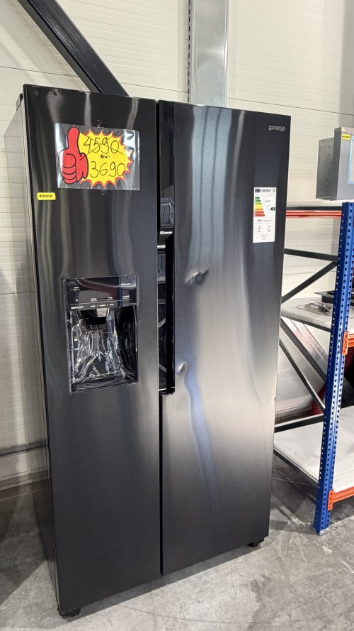 Gorenje 566 L NRR9185ESBXL – Frigider Side by Side Clasa E, dozator apă și gheață, NoFrost Plus, import Germania 🇩🇪