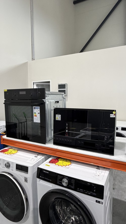 AEG – Set premium 4 aparate încorporabile (Cuptor + Plită cu inducție + Cuptor cu microunde + Hotă telescopică), import Germania 🇩🇪