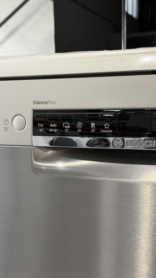 Bosch 14 seturi SMS4EVI09E – Mașină de spălat vase Clasa B, inox AntiFingerprint, Home Connect, import Germania 🇩🇪