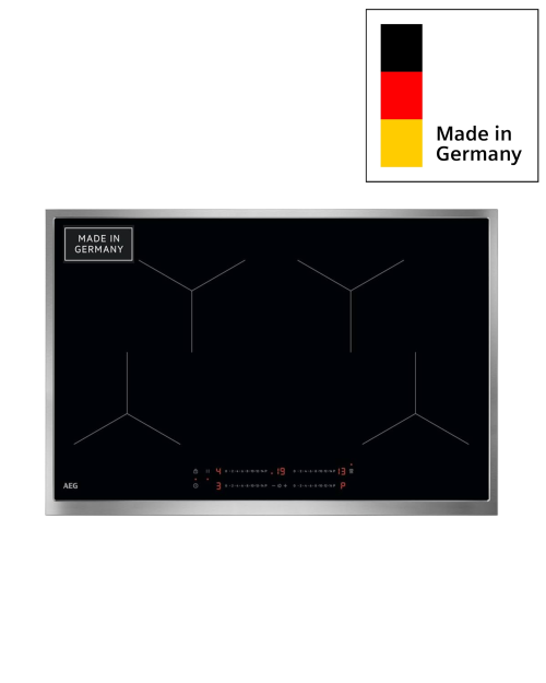 AEG 80 cm T084IA0FXB – Plită cu inducție încorporabilă, Made in Germany, Hob2Hood, import Germania 🇩🇪