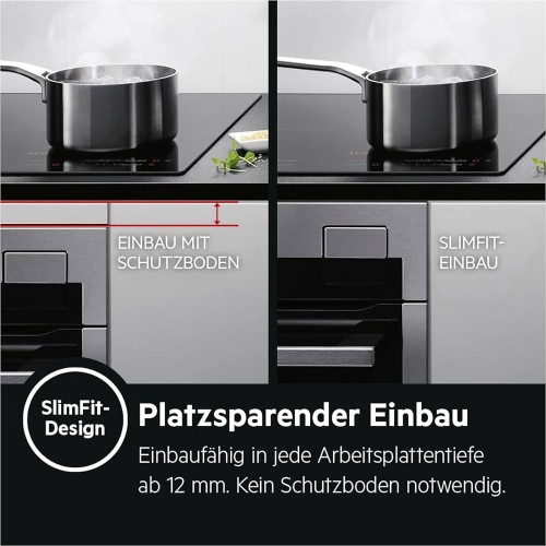 AEG 80 cm T084IA0FXB – Plită cu inducție încorporabilă, Made in Germany, Hob2Hood, import Germania 🇩🇪