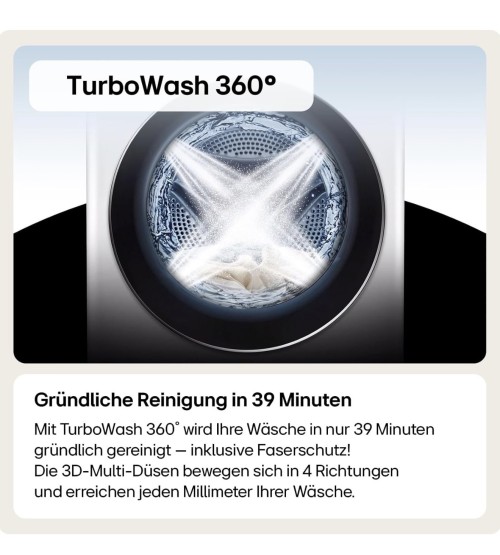LG 11/6 kg W4WR70E6YB – Mașină de spălat cu uscător Clasa A/D, AI DD™, TurboWash 360°, Steam, ThinQ Wi-Fi, import Germania 🇩🇪