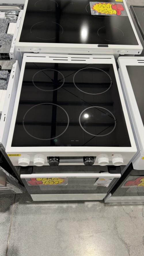 Gorenje 70 L GECS5C60WPA – Aragaz electric cu plită vitroceramică Clasa A, AirFry, AquaClean, GentleClose, import Germania 🇩🇪