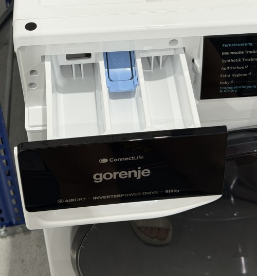 Gorenje 8/5 KG, WD2PA854ADW/DE – Mașină de spălat cu uscător Clasa A/D, Wi-Fi ConnectLife, AirDry, import Germania 🇩🇪