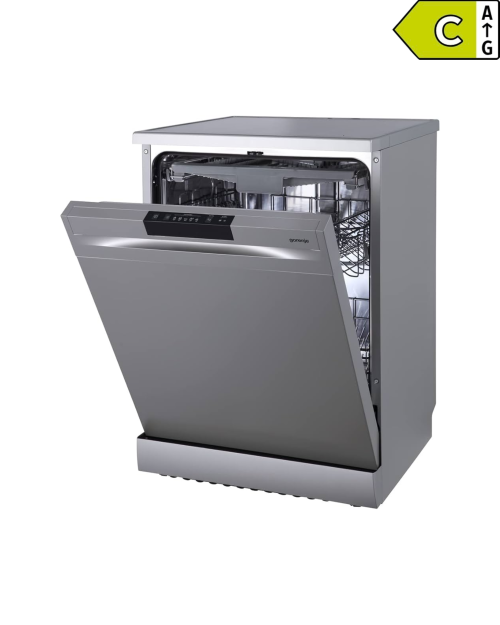 Gorenje 14 seturi GS620C10S – Mașină de spălat vase independentă Clasa C, Inox, import Germania 🇩🇪
