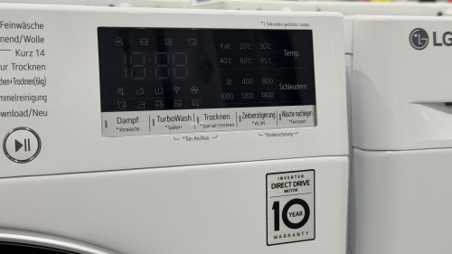 LG 10/6 kg, W4WR70X61 – Mașină de spălat rufe cu uscător Clasa A/D, AI DD, TurboWash 39, ThinQ Wi-Fi, import Germania 🇩🇪