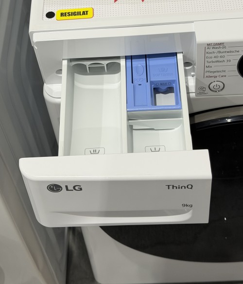 LG 9 kg, F2V7SLIM9 – Mașină de spălat rufe Clasa A, AI DD, TurboWash 39, Steam, ThinQ Wi-Fi, Slim, import Germania 🇩🇪