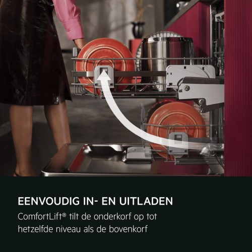 AEG 14 seturi, FEE83806PM, AEG 9000 ComfortLift XXL, – Mașină de spălat vase semiîncorporabilă Clasa D, import Germania 🇩🇪