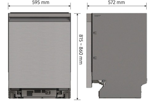 Samsung 14seturi, DW60BG750USLET – mașină de spălat vase incorporabile sub blat 60 cm, SmartThings Wi-Fi, Auto Open Door, WaterJet Clean, sertar pentru tacâmuri