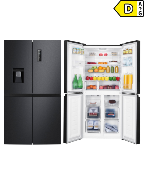 Hanseatic 419 L, HCDB18080DWDBI – Frigider French Door Clasa D, No Frost, dozator de apă, import Germania 🇩🇪