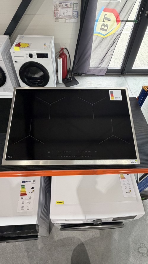 AEG 77 cm TOB4IA0FXB + 90 cm GV77D91SL – Set premium plită cu inducție + hotă Clasa A+, Import Germania 🇩🇪