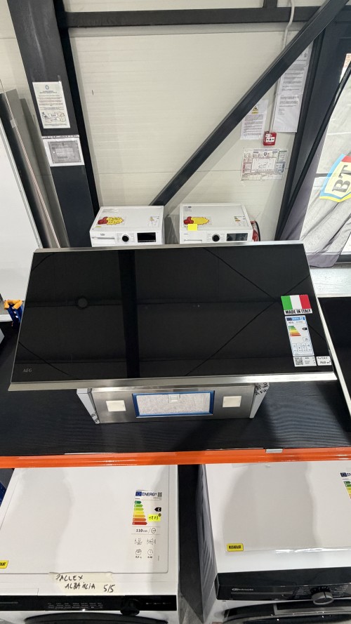 AEG 77 cm TOB4IA0FXB + 90 cm GV77D91SL – Set premium plită cu inducție + hotă Clasa A+, Import Germania 🇩🇪