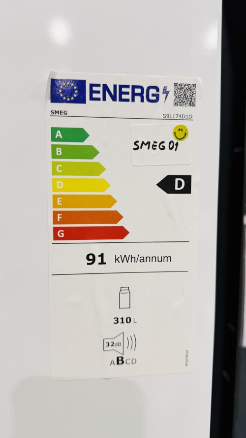 Smeg 310 L, S9L174D1D – Frigider/Racitor încorporabil Clasa D, Ventilat, Inverter, import Germania 🇩🇪