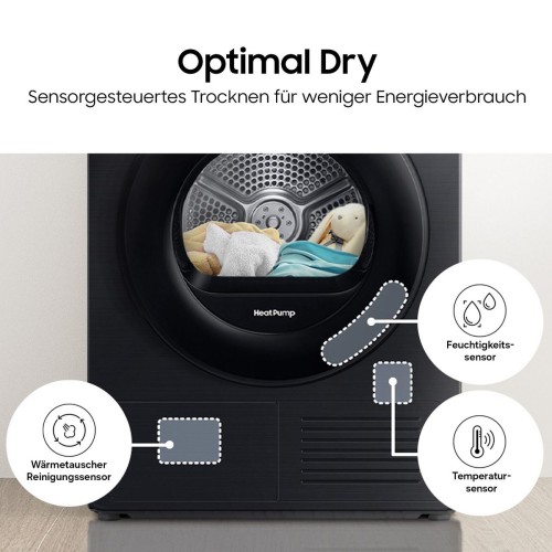 Samsung 9 kg, DV9D5-CW – Uscător de rufe Clasa C, pompă de căldură, SmartThings Wi-Fi, import Germania 🇩🇪