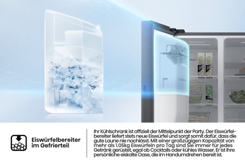 Hisense 566L, RSIM535AFE – Frigider Side by Side Clasa E, dozator apă și gheață, No Frost, import Germania 🇩🇪
