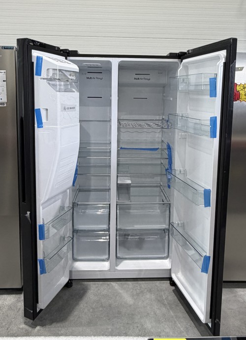 Hisense 566L, RSIM535AFE – Frigider Side by Side Clasa E, dozator apă și gheață, No Frost, import Germania 🇩🇪