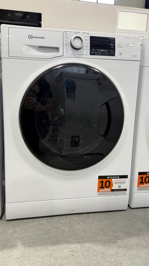 Bauknecht 9 kg / 6 kg WT Super Eco 96S 41 N – Mașină de spălat cu uscător, Clasa A/D, Steam, ProInverter, import Germania 🇩🇪