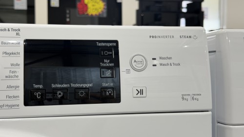 Bauknecht 9 kg / 6 kg WT Super Eco 96S 41 N – Mașină de spălat cu uscător, Clasa A/D, Steam, ProInverter, import Germania 🇩🇪