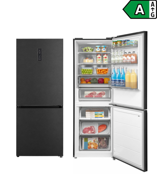 Hanseatic 334L HKGKB18560ANFBI – Combină frigorifică, Clasa A, No Frost, Metal Cooling, import Germania 🇩🇪